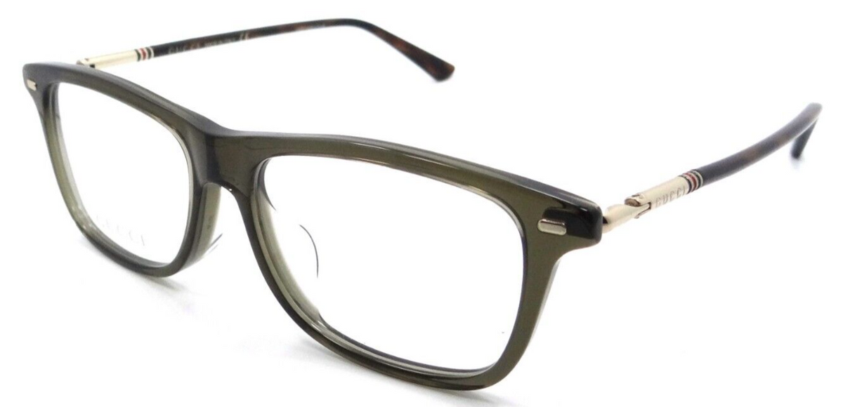 Gucci Eyeglasses Frames GG0519OA 008 55-16-145 Green / Gold Made in Italy-889652237114-classypw.com-1