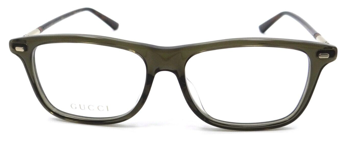 Gucci Eyeglasses Frames GG0519OA 008 55-16-145 Green / Gold Made in Italy-889652237114-classypw.com-2
