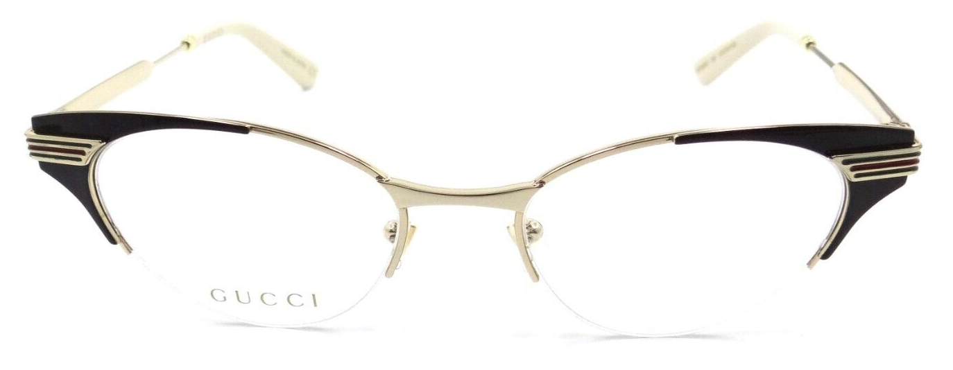 Gucci Eyeglasses Frames GG0523O 001 50-19-140 Brown / Gold Made in Japan