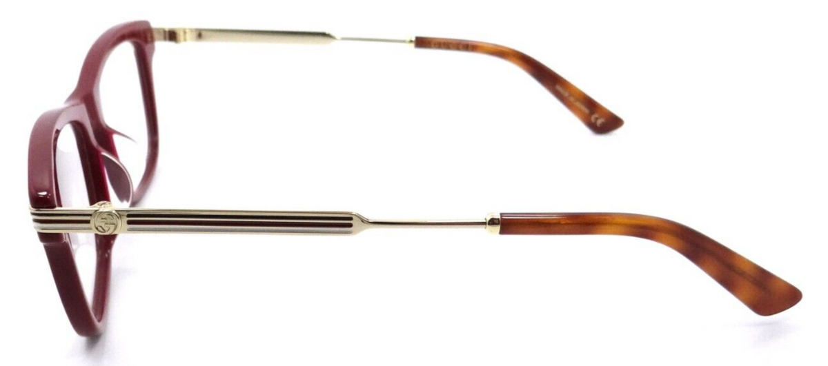 Gucci Eyeglasses Frames GG0524O 004 52-17-140 Burgundy / Gold Made in Japan-889652236285-classypw.com-3