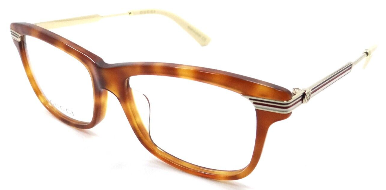 Gucci Eyeglasses Frames GG0524O 007 54-17-140 Havana / Gold Made in Japan-889652236643-classypw.com-1