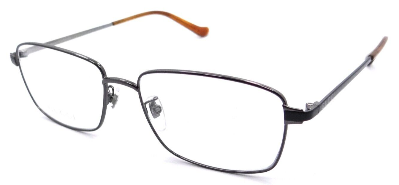 Gucci Eyeglasses Frames GG0576OK 006 56-17-150 Ruthenium / Black Made in Italy-889652264646-classypw.com-1