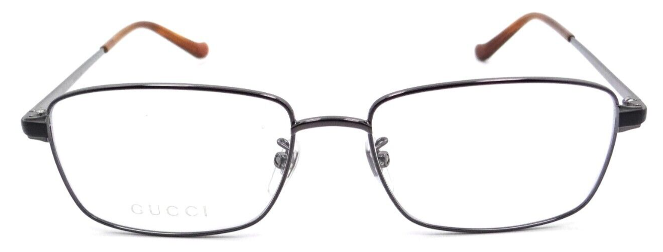 Gucci Eyeglasses Frames GG0576OK 006 56-17-150 Ruthenium / Black Made in Italy-889652264646-classypw.com-2