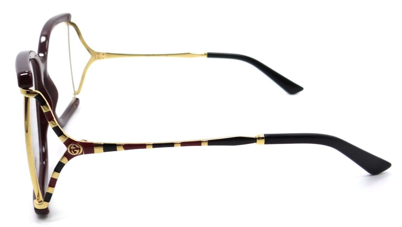 Gucci Eyeglasses Frames GG0592O 003 60-18-130 Burgundy Red / Gold Made in Italy-889652255866-classypw.com-3