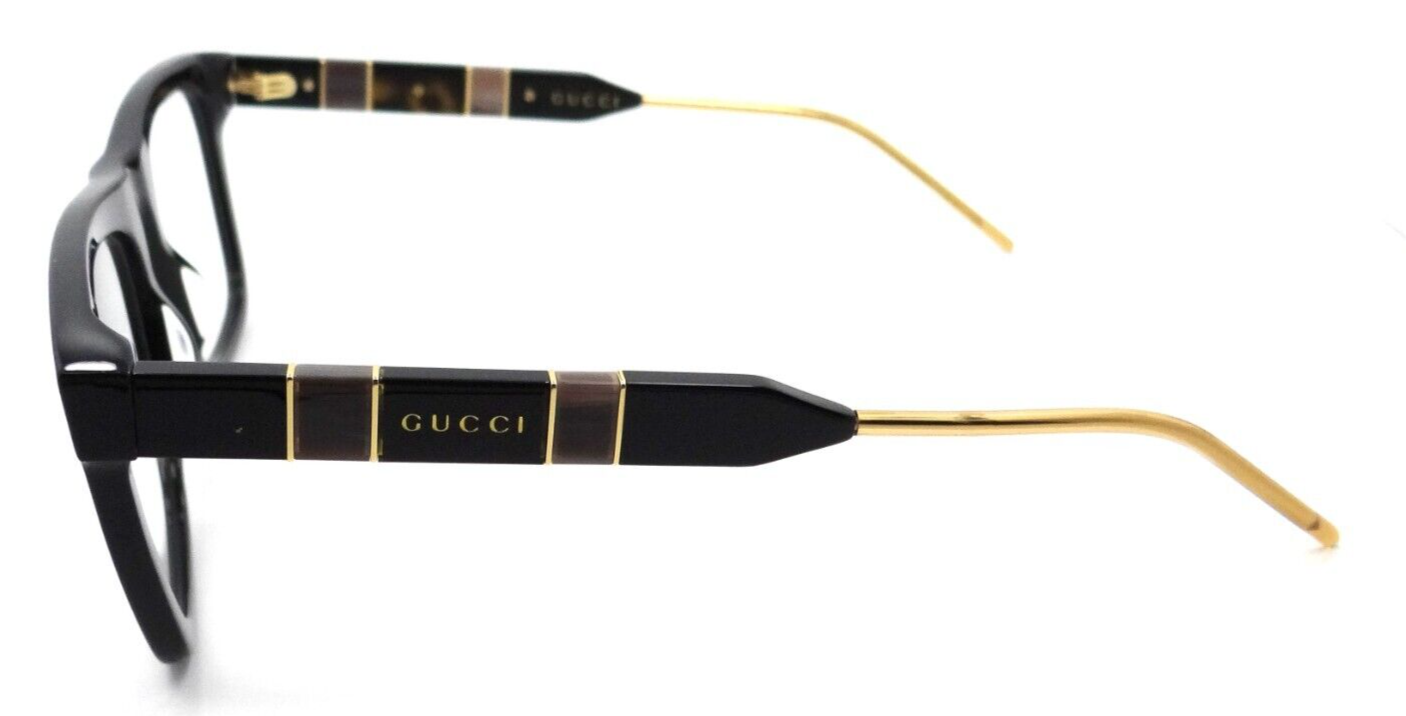 Gucci Eyeglasses Frames GG0604O 001 53-20-145 Black / Gold Made in Japan-889652255460-classypw.com-3