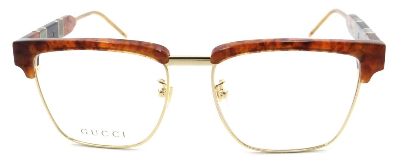 Gucci Eyeglasses Frames GG0605O 003 52-16-145 Havana / Gold Made in Japan-889652255637-classypw.com-1