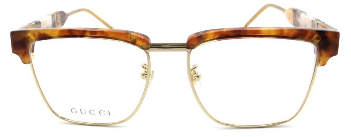 Gucci Eyeglasses Frames GG0605O 004 52-16-145 Havana / Gold Made in Japan-889652255774-classypw.com-2