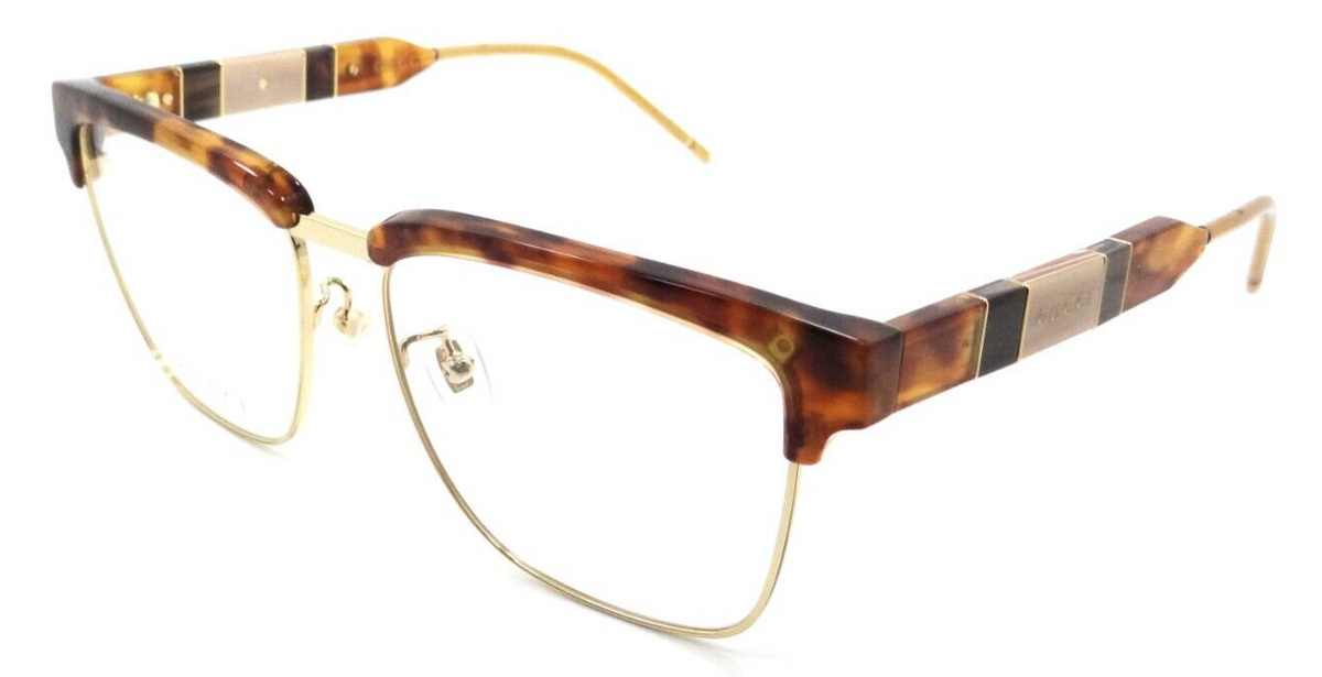Gucci Eyeglasses Frames GG0605O 009 56-16-145 Havana / Gold Made in Japan-889652290645-classypw.com-1