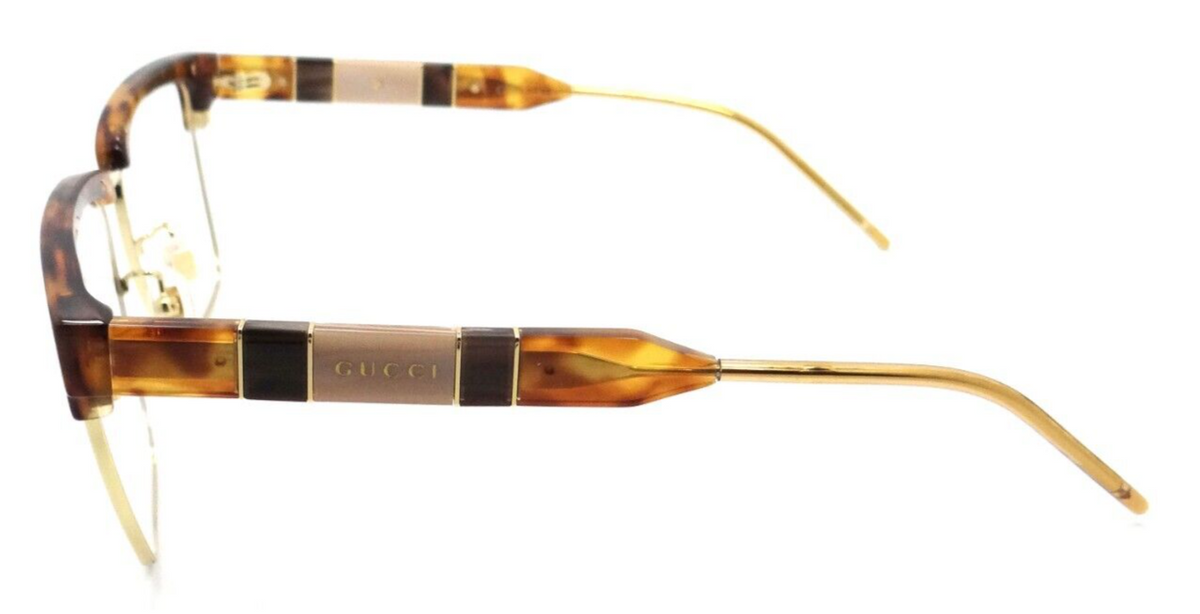 Gucci Eyeglasses Frames GG0605O 009 56-16-145 Havana / Gold Made in Japan-889652290645-classypw.com-3