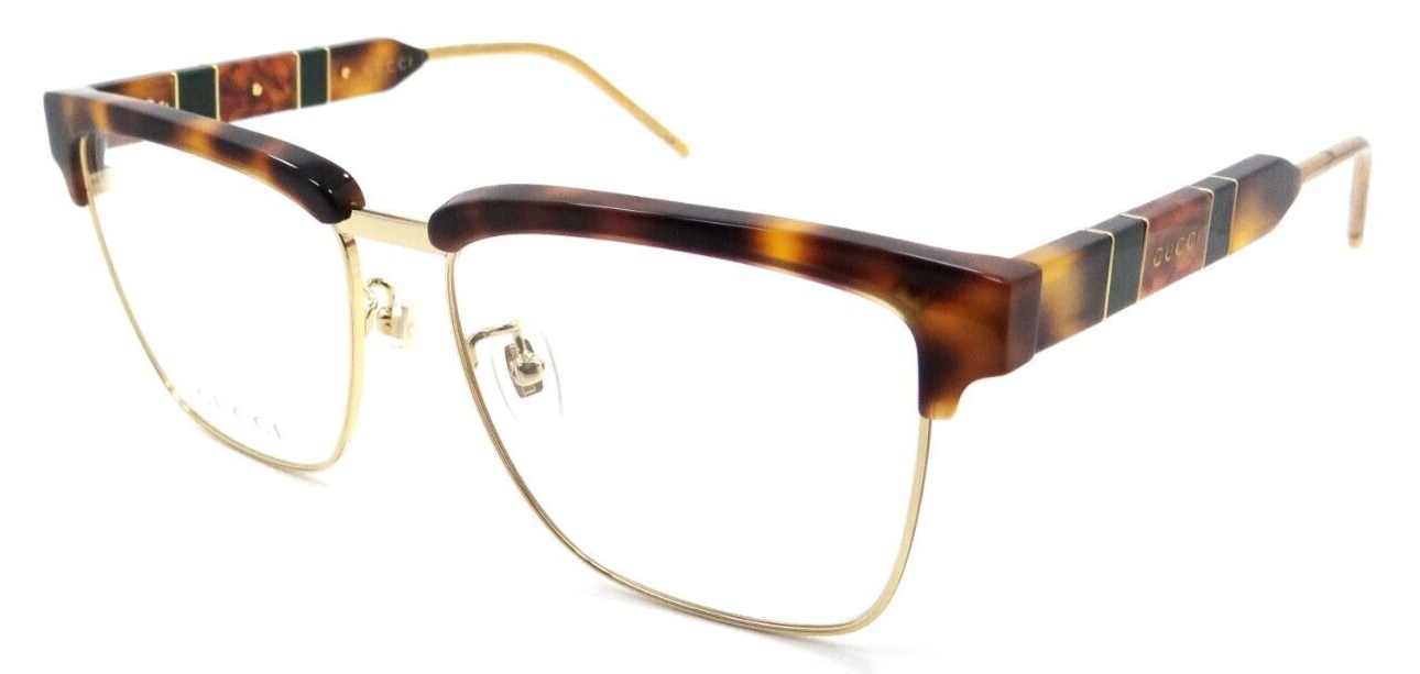 Gucci Eyeglasses Frames GG0605O 010 56-16-145 Havana / Gold Made in Japan-889652290652-classypw.com-1