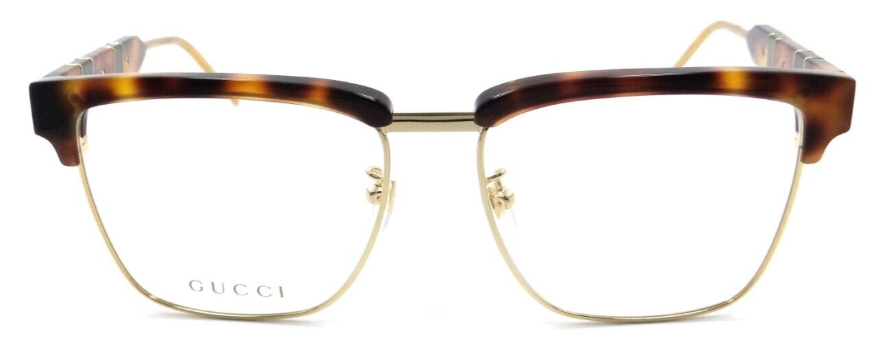 Gucci Eyeglasses Frames GG0605O 010 56-16-145 Havana / Gold Made in Japan-889652290652-classypw.com-2