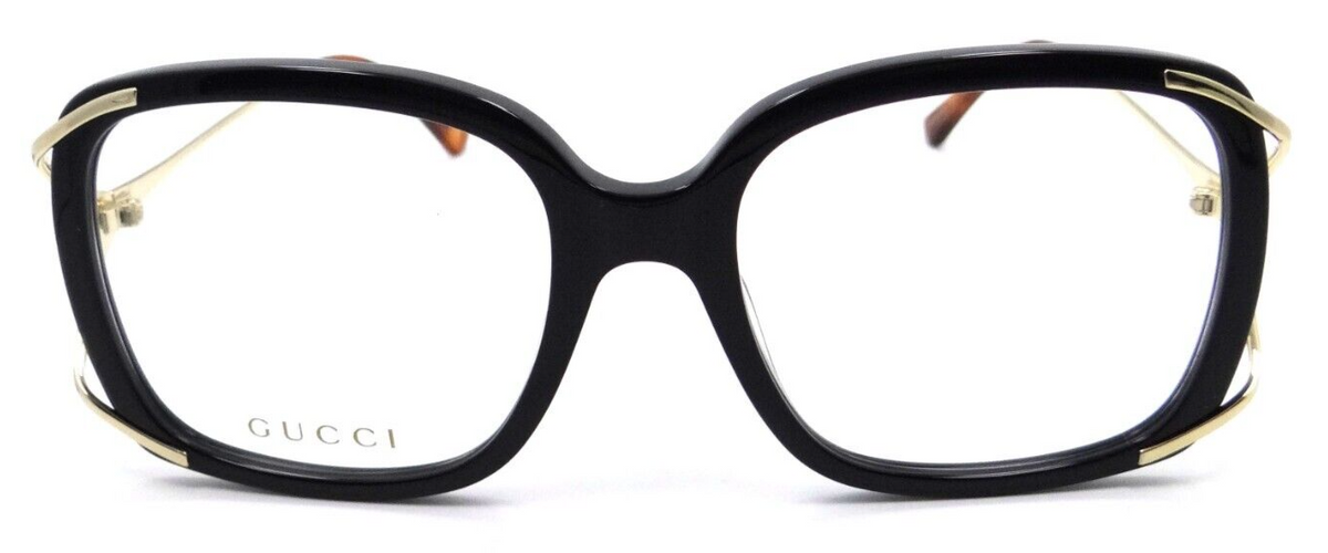 Gucci Eyeglasses Frames GG0648O 001 55-19-130 Black / Gold Made in Japan-889652281087-classypw.com-2