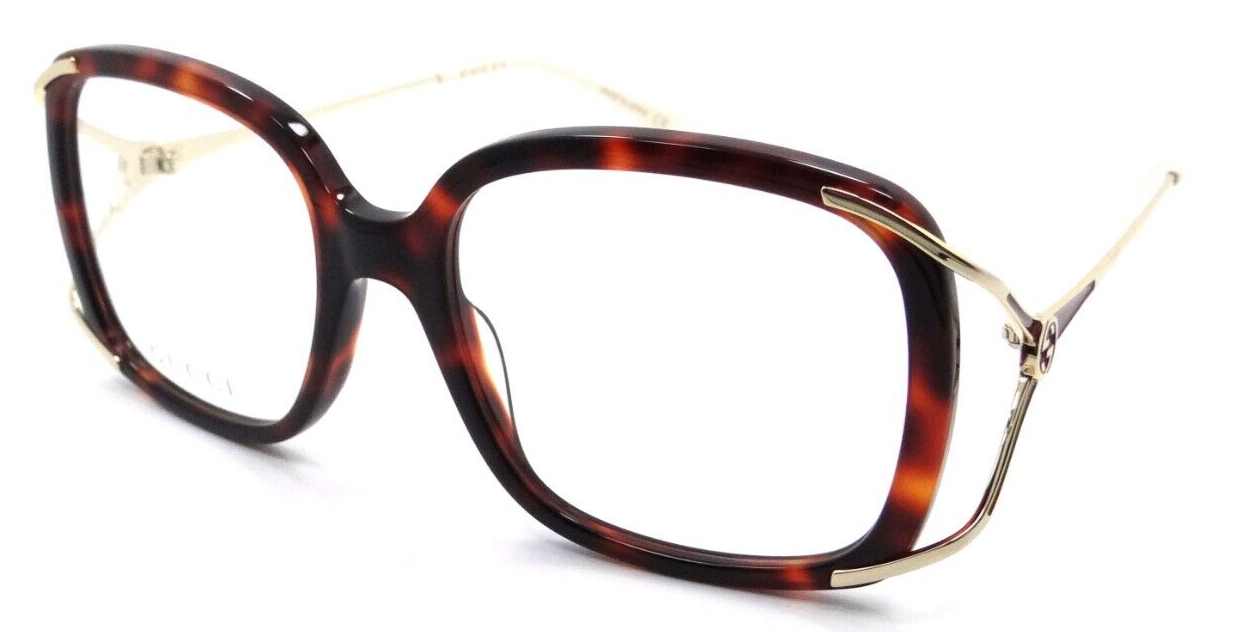 Gucci Eyeglasses Frames GG0648O 002 55-19-130 Havana / Gold Made in Japan-889652281087-classypw.com-1
