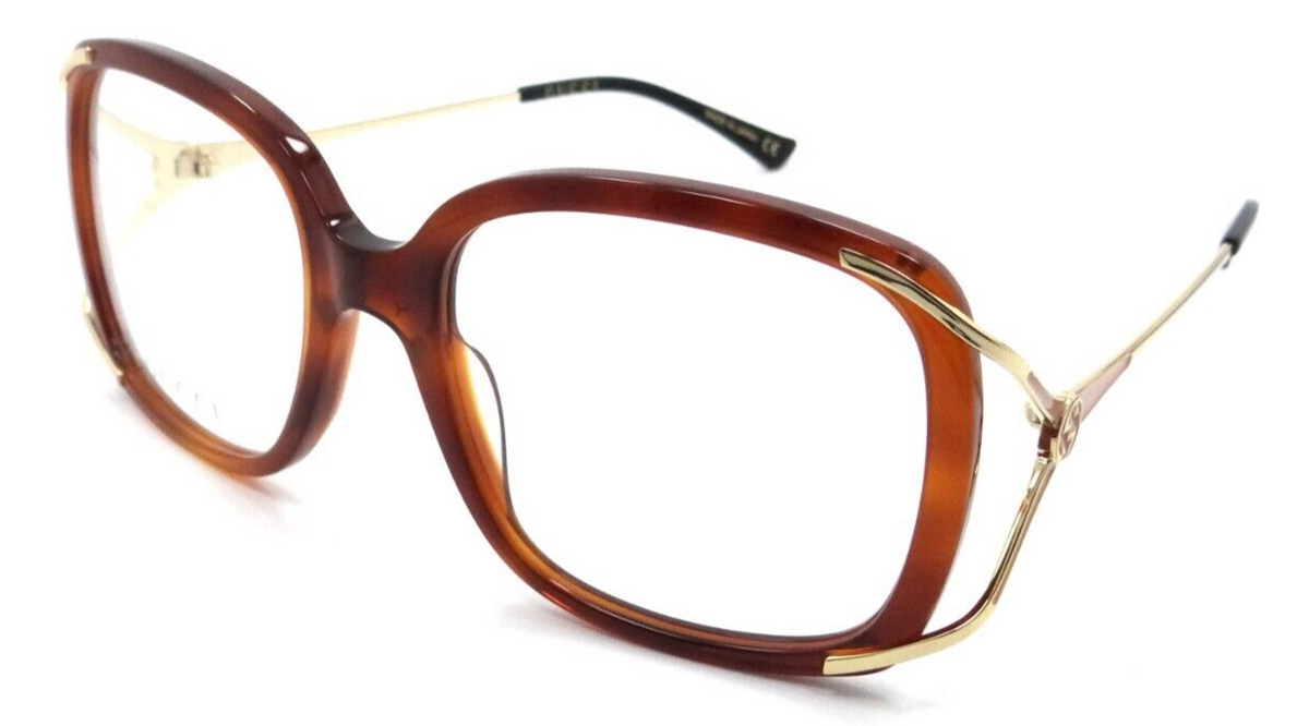 Gucci Eyeglasses Frames GG0648O 003 55-19-130 Havana / Gold Made in Japan-889652281247-classypw.com-1