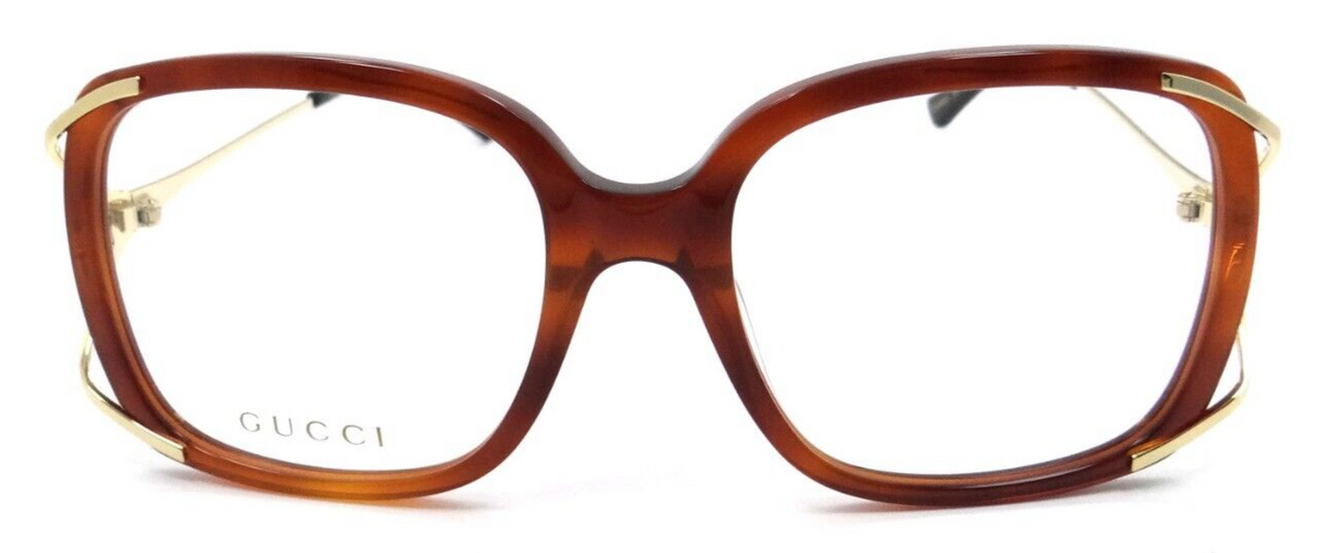 Gucci Eyeglasses Frames GG0648O 003 55-19-130 Havana / Gold Made in Japan-889652281247-classypw.com-2