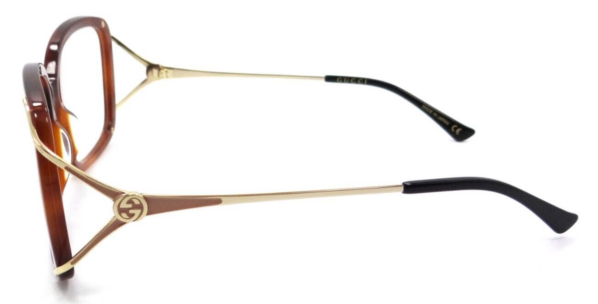 Gucci Eyeglasses Frames GG0648O 003 55-19-130 Havana / Gold Made in Japan-889652281247-classypw.com-3
