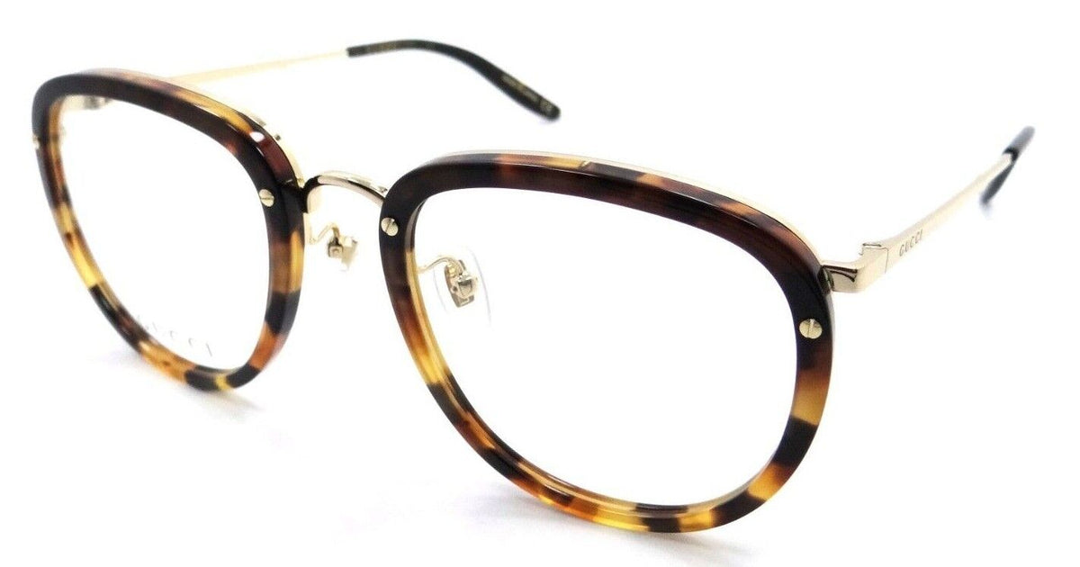 Gucci Eyeglasses Frames GG0675O 002 52-22-145 Havana / Gold Made in Japan-889652281278-classypw.com-1