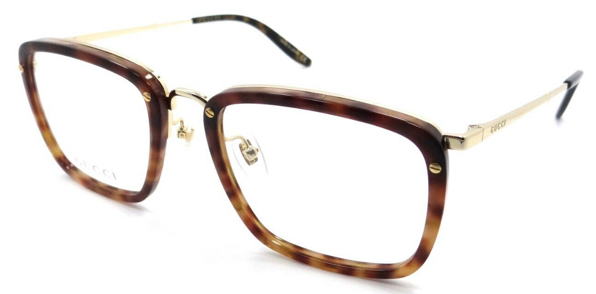 Gucci Eyeglasses Frames GG0676O 002 53-21-145 Havana / Gold Made in Japan-889652281513-classypw.com-1