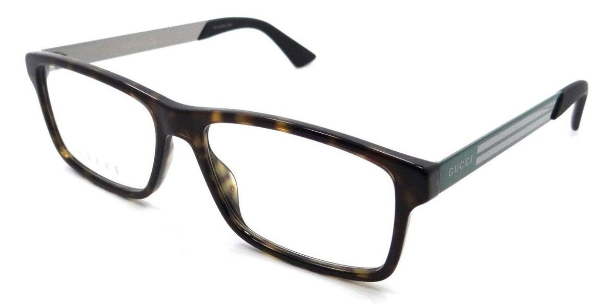 Gucci Eyeglasses Frames GG0692O 002 55-16-150 Havana / Green Made in Italy-889652277516-classypw.com-1