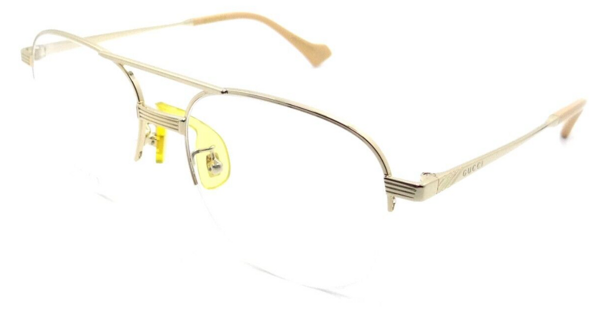 Gucci Eyeglasses Frames GG0745O 002 54-17-145 Gold Made in Japan-889652258621-classypw.com-1