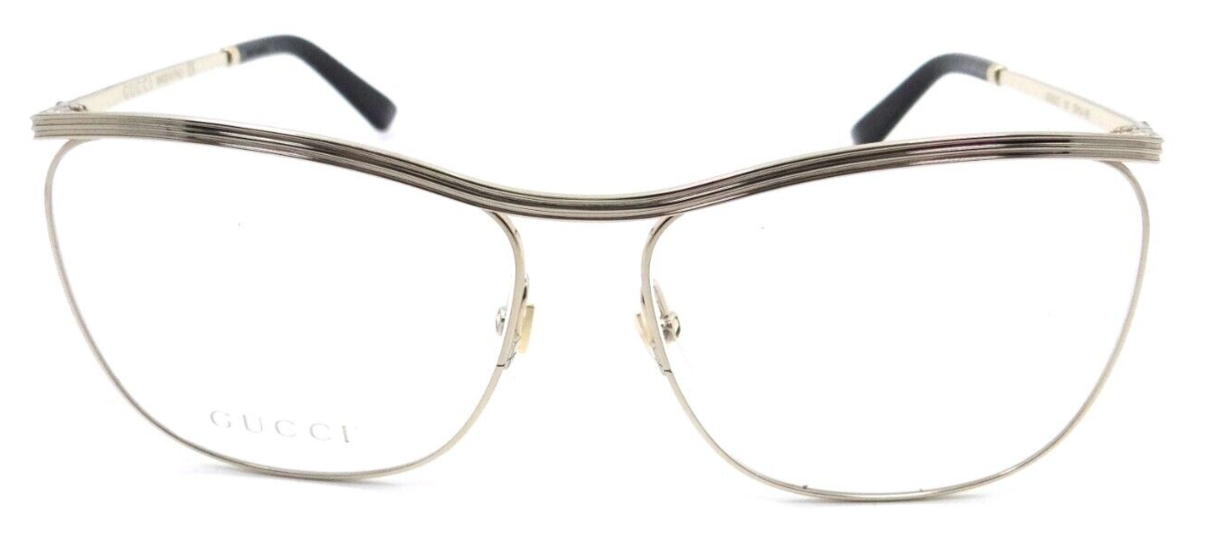 Gucci Eyeglasses Frames GG0822O 001 58-14-145 Gold Made in Italy-889652310695-classypw.com-2