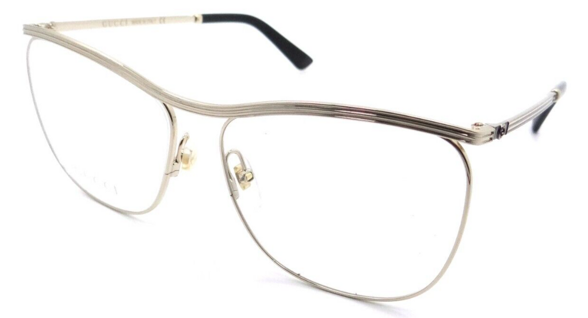 Gucci Eyeglasses Frames GG0822O 001 58-14-145 Gold Made in Italy-889652310695-classypw.com-1