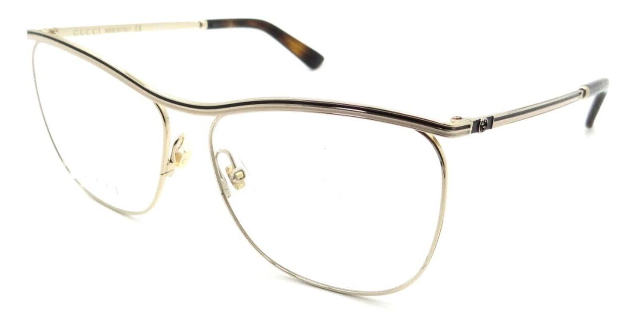 Gucci Eyeglasses Frames GG0822O 002 58-14-145 Gold Made in Italy-889652310701-classypw.com-1