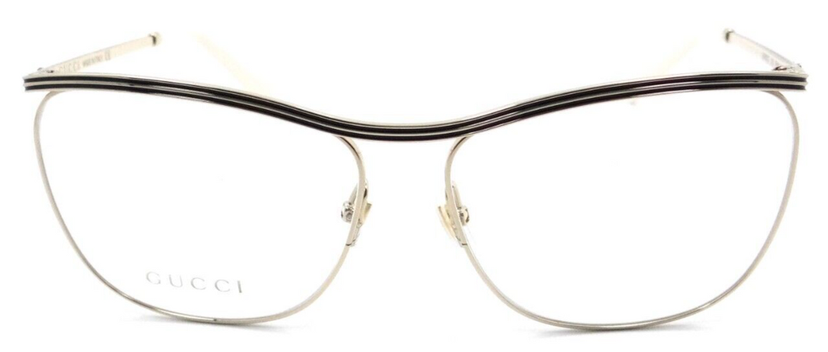 Gucci Eyeglasses Frames GG0822O 003 58-14-145 Black / Gold Made in Italy-889652310824-classypw.com-2