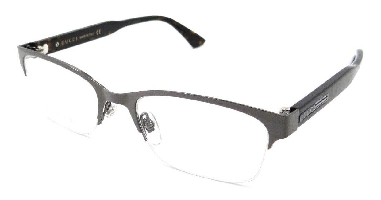 Gucci Eyeglasses Frames GG0828O 002 54-20-145 Ruthenium / Havana Made in Italy-889652311012-classypw.com-1