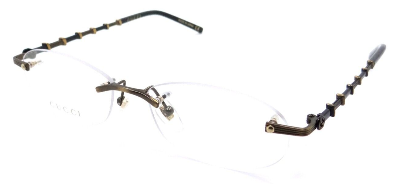Gucci Eyeglasses Frames GG0857OJ 001 52-16-135 Antique Gold Made in Japan-889652312163-classypw.com-1