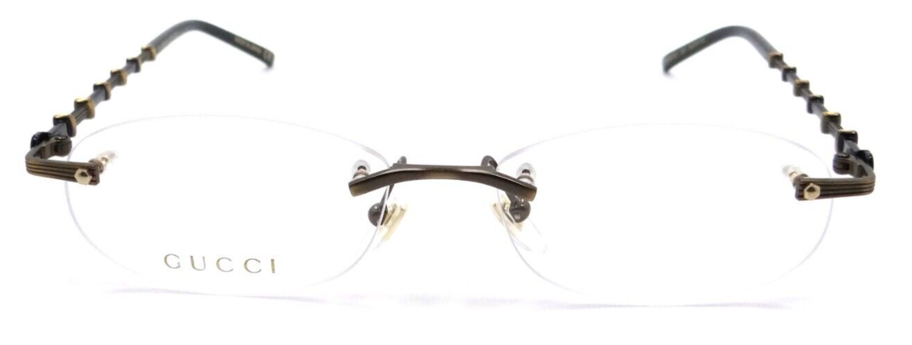 Gucci Eyeglasses Frames GG0857OJ 001 52-16-135 Antique Gold Made in Japan-889652312163-classypw.com-2