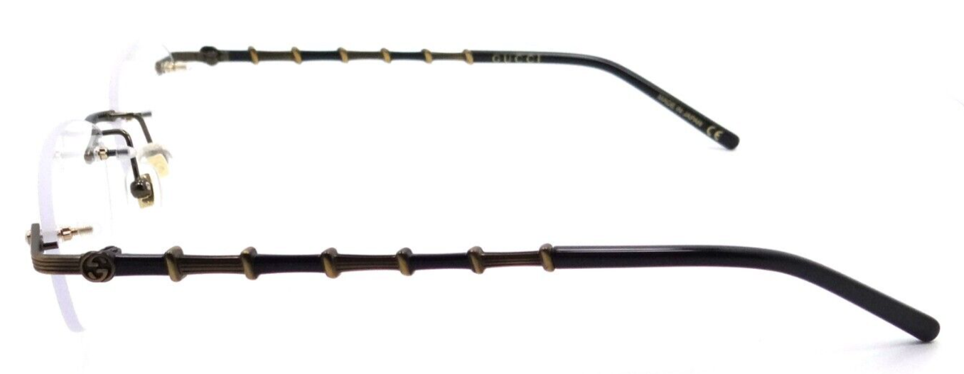 Gucci Eyeglasses Frames GG0857OJ 001 52-16-135 Antique Gold Made in Japan-889652312163-classypw.com-3