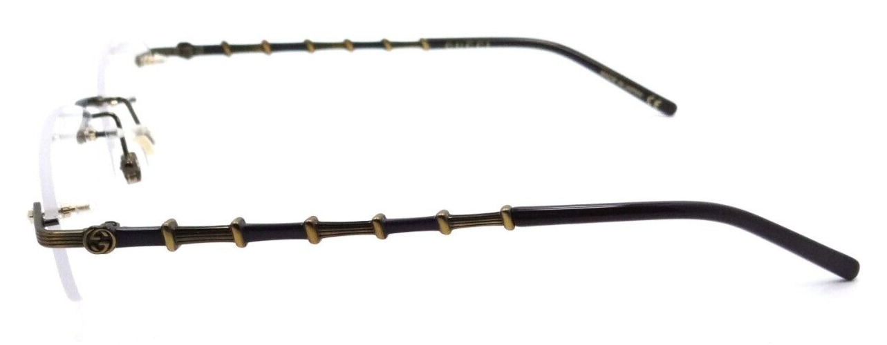 Gucci Eyeglasses Frames GG0857OJ 002 52-16-135 Antique Gold Made in Japan-889652312194-classypw.com-3