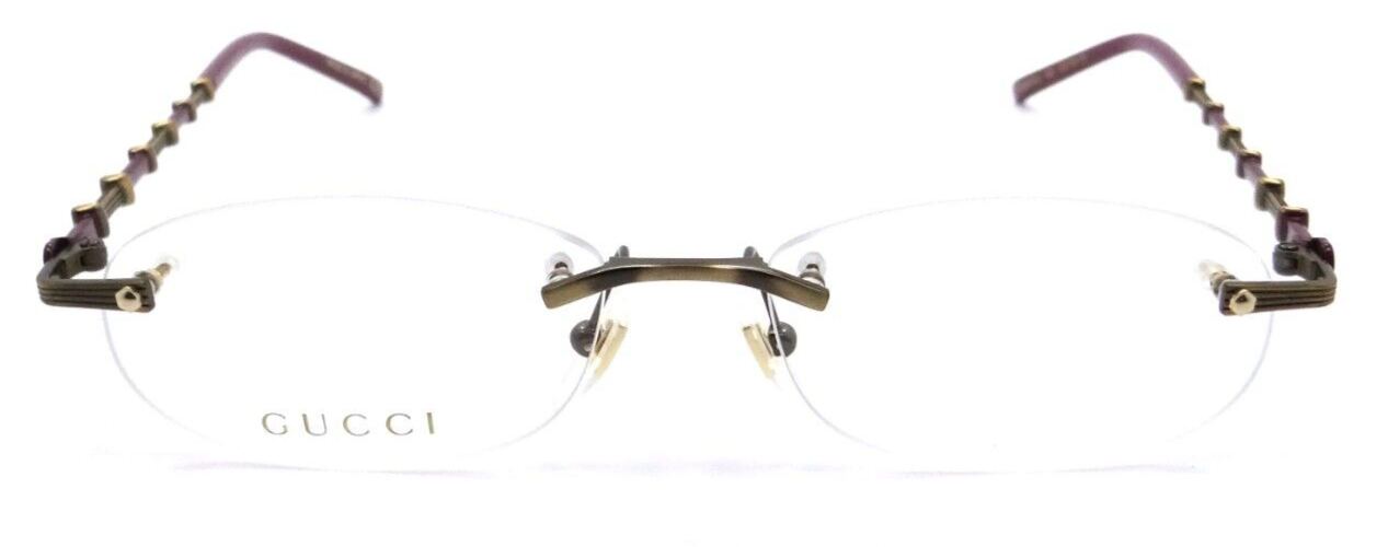 Gucci Eyeglasses Frames GG0857OJ 003 52-16-135 Antique Gold Made in Japan-889652312224-classypw.com-2