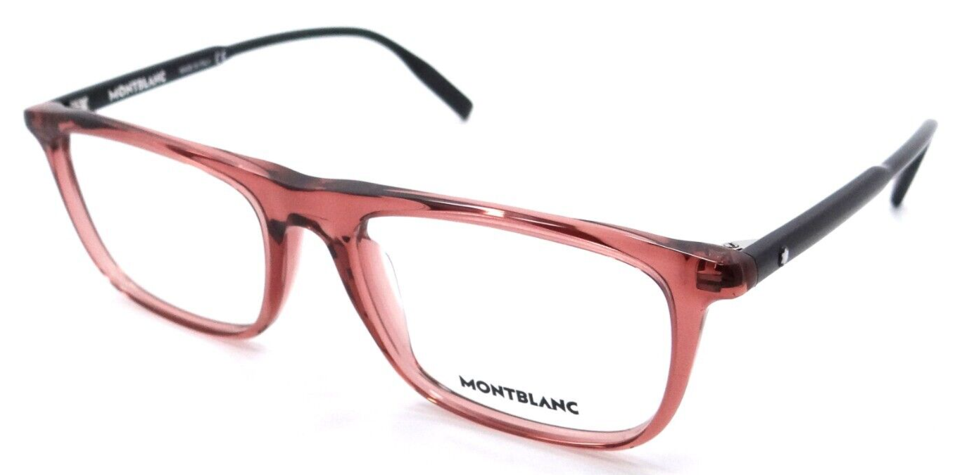 Montblanc Eyeglasses Frames MB0012O 012 54-18-145 Burgundy / Black Made in Italy-889652250663-classypw.com-1