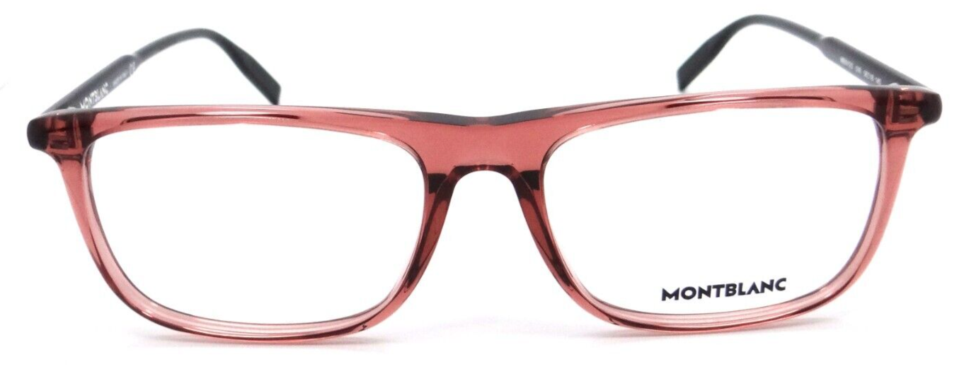 Montblanc Eyeglasses Frames MB0012O 016 56-18-145 Burgundy / Black Made in Italy-889652250748-classypw.com-1