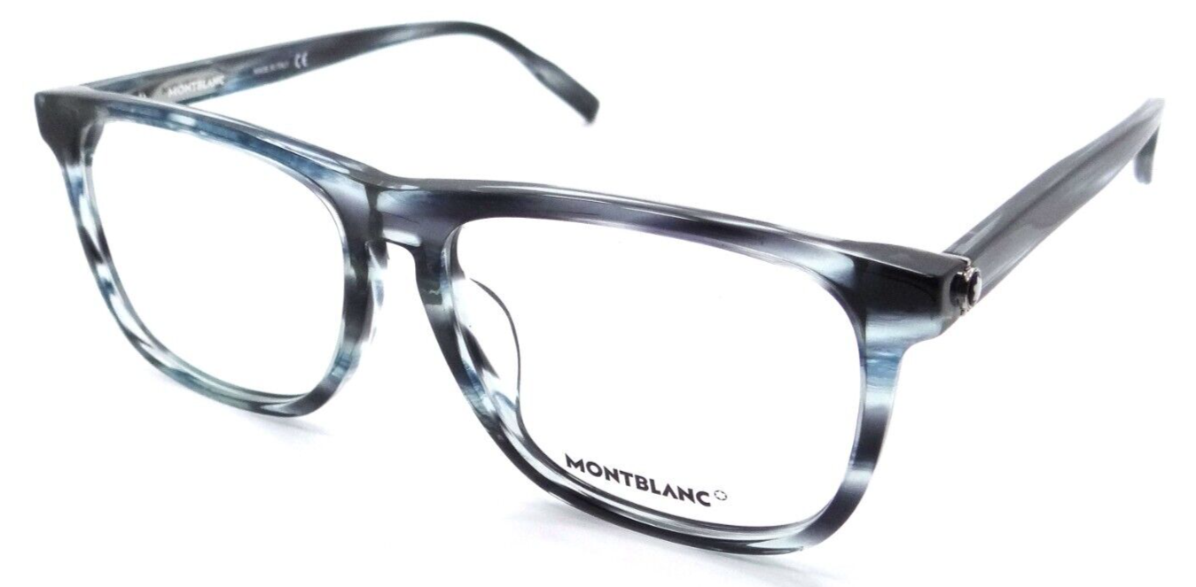 Montblanc Eyeglasses Frames MB0014OA 004 57-16-155 Blue Made in Italy-889652249933-classypw.com-1
