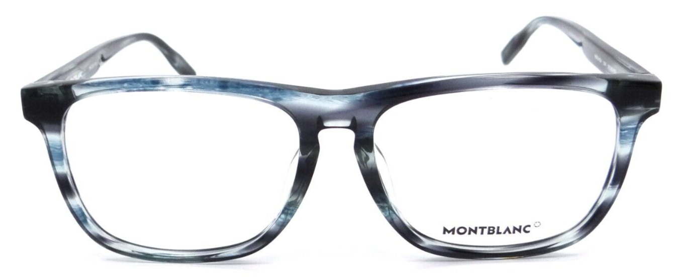 Montblanc Eyeglasses Frames MB0014OA 004 57-16-155 Blue Made in Italy-889652249933-classypw.com-2