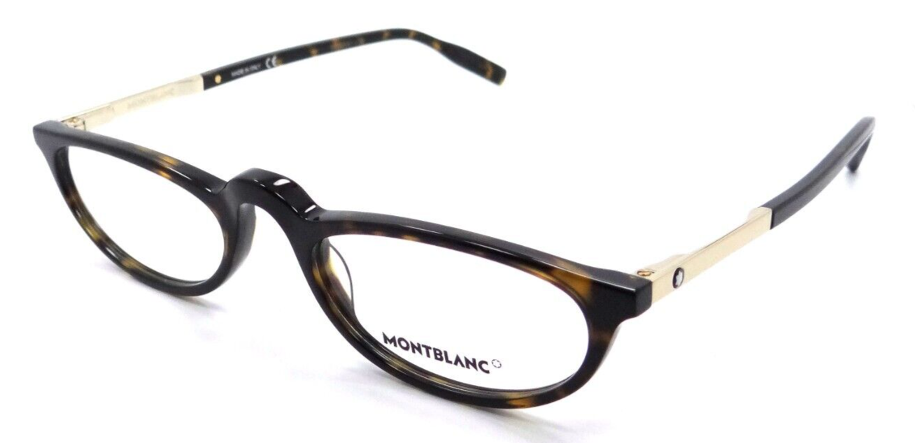Montblanc Eyeglasses Frames MB0024O 002 53-21-155 Havana / Gold Made in Italy-889652210797-classypw.com-1