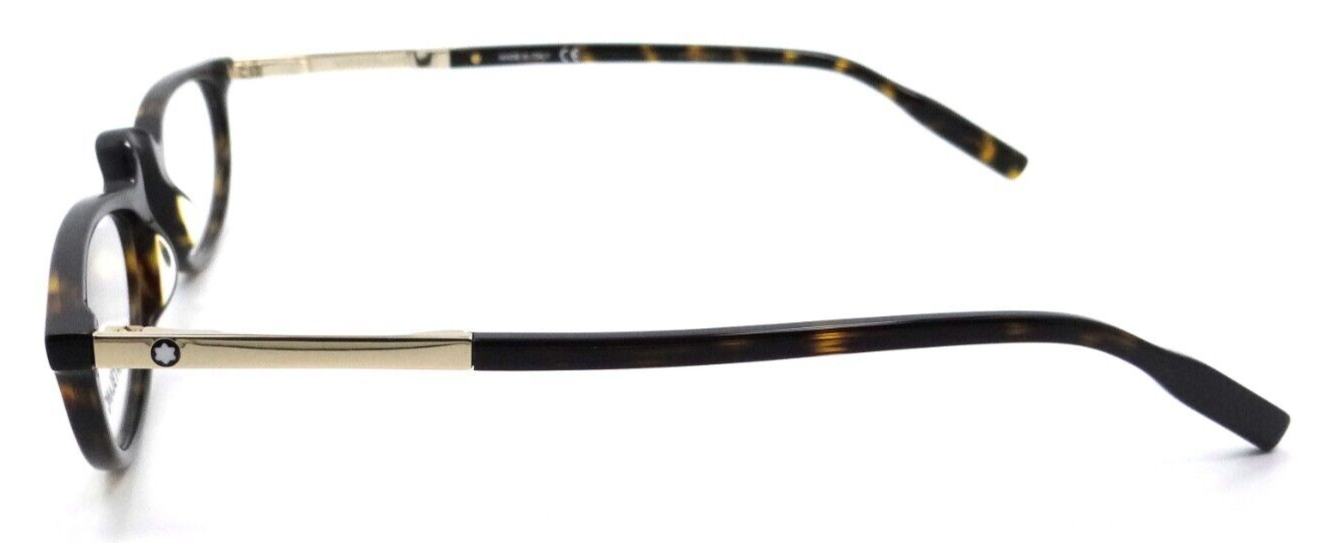Montblanc Eyeglasses Frames MB0024O 002 53-21-155 Havana / Gold Made in Italy-889652210797-classypw.com-3
