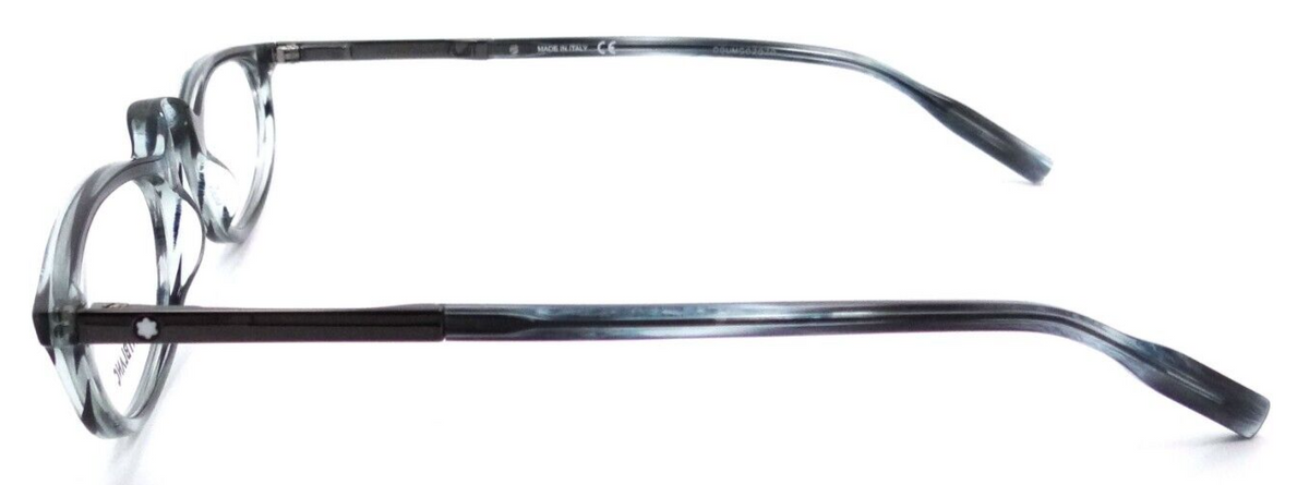 Montblanc Eyeglasses Frames MB0024O 003 53-21-155 Blue / Ruthenium Made in Italy-889652210827-classypw.com-3