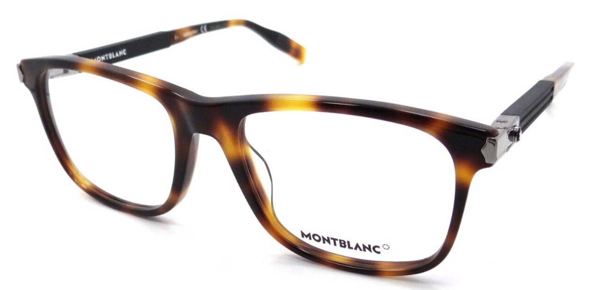 Montblanc Eyeglasses Frames MB0035O 004 55-19-145 Havana / Black Made in Italy-889652210605-classypw.com-1
