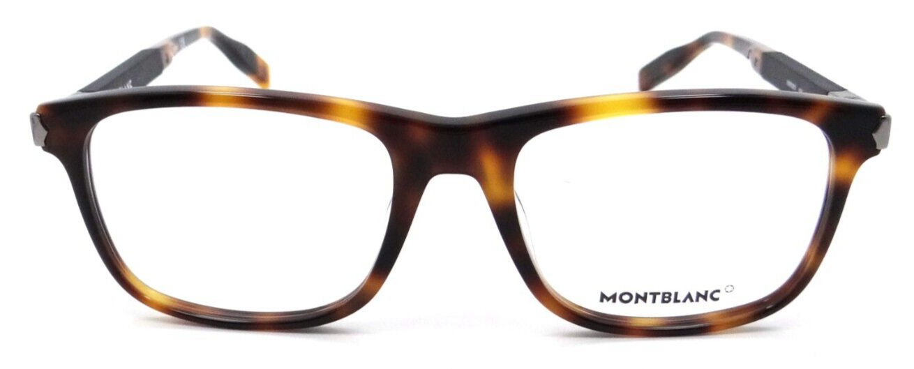 Montblanc Eyeglasses Frames MB0035O 004 55-19-145 Havana / Black Made in Italy-889652210605-classypw.com-2
