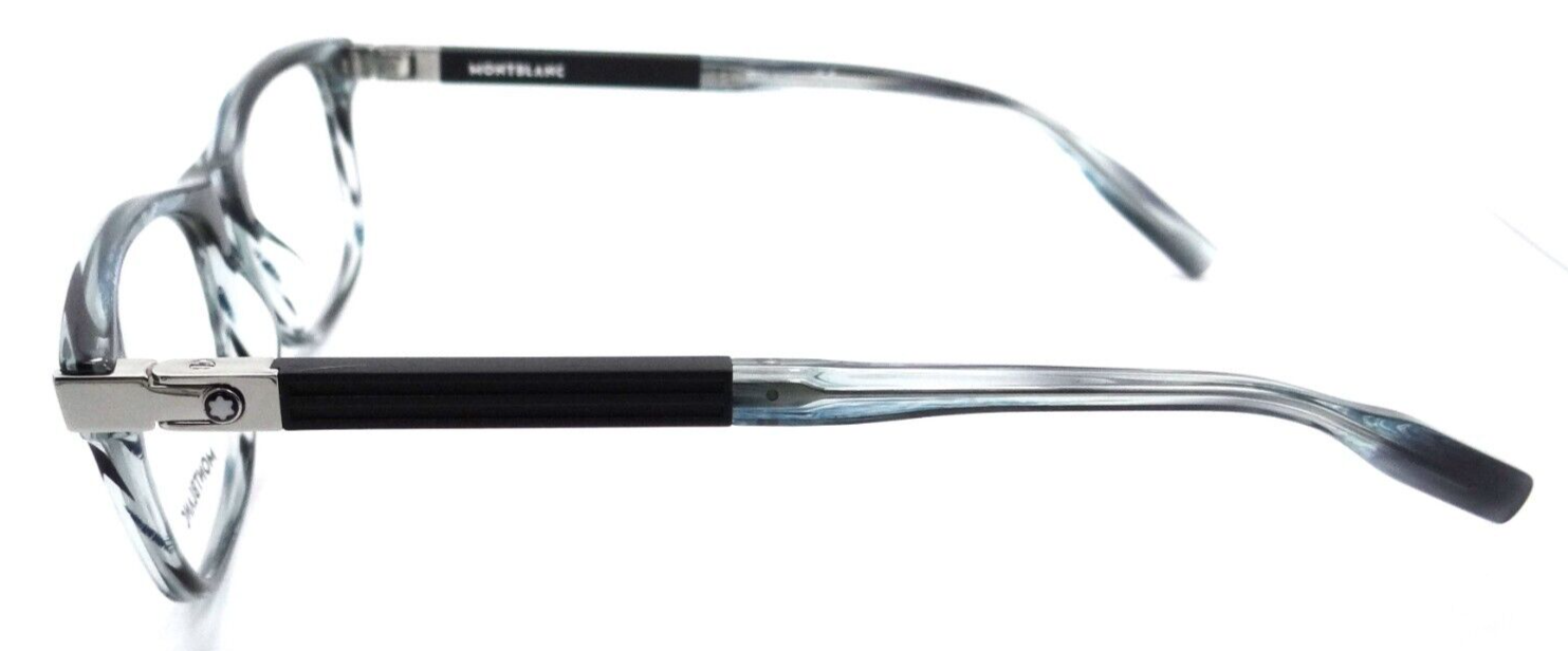 Montblanc Eyeglasses Frames MB0036O 006 56-18-150 Blue / Black Made in Italy-889652228884-classypw.com-3