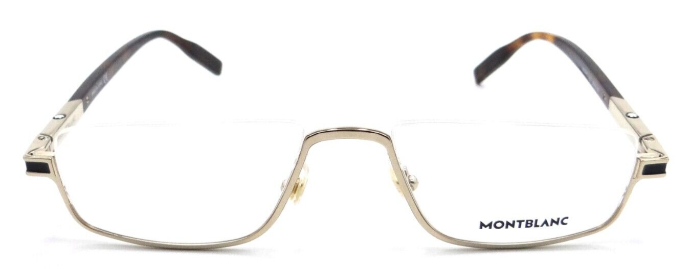 Montblanc Eyeglasses Frames MB0044O 002 55-18-150 Gold Half Rim Made in Italy-889652210759-classypw.com-2