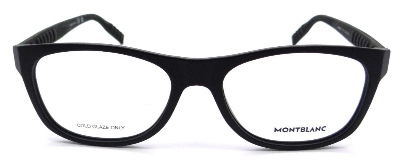Montblanc Eyeglasses Frames MB0065O 001 55-18-145 Black Made in Italy-889652249520-classypw.com-2
