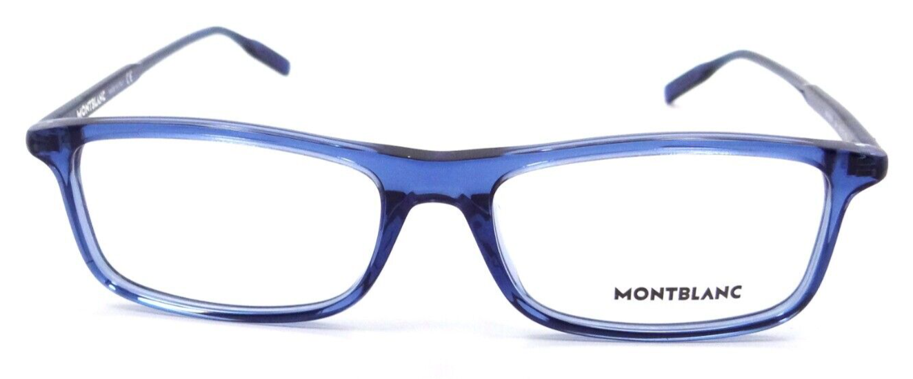 Montblanc Eyeglasses Frames MB0086OA 004 54-17-150 Blue / Blue Made in Italy-889652280851-classypw.com-2