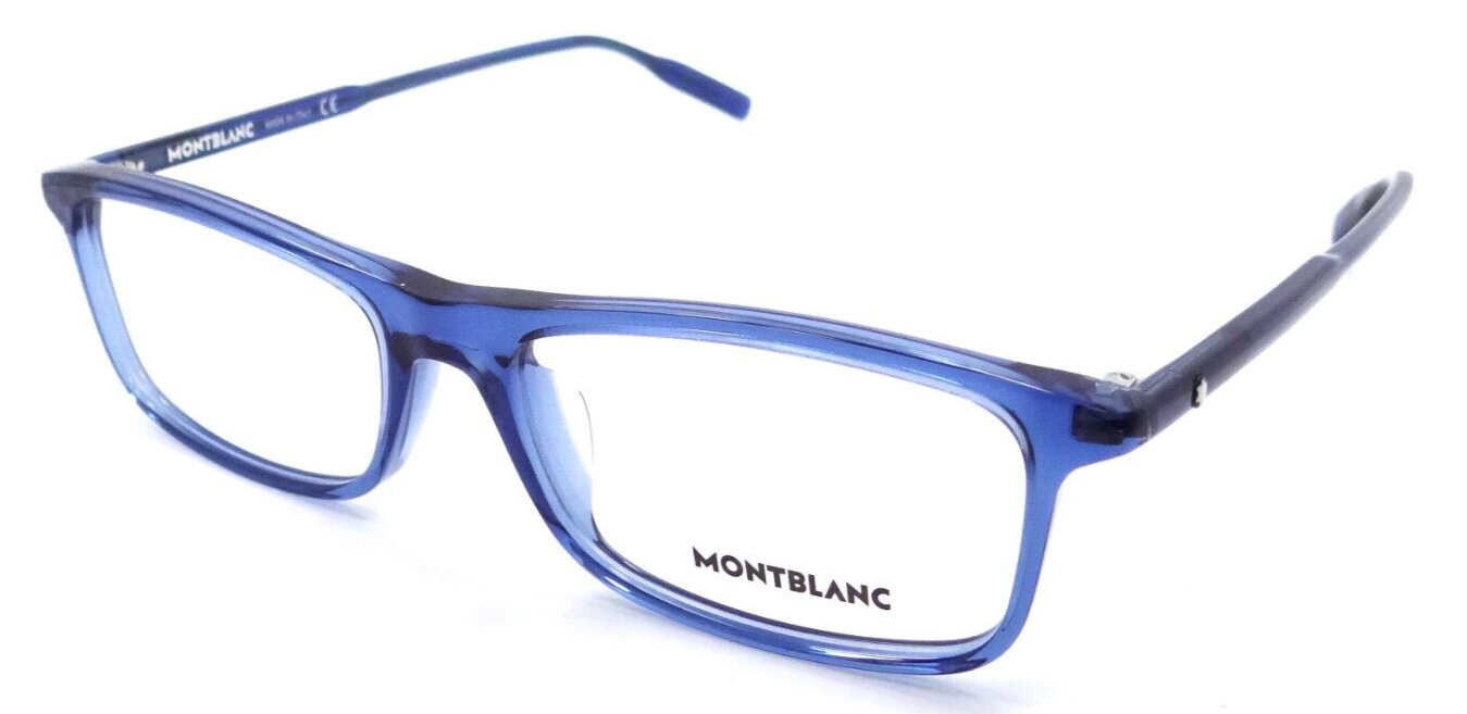 Montblanc Eyeglasses Frames MB0086OA 004 54-17-150 Blue / Blue Made in Italy-889652280851-classypw.com-1