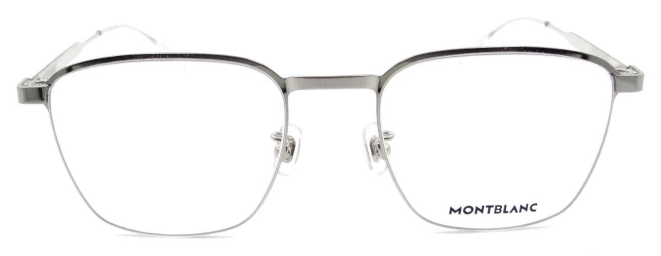 Montblanc Eyeglasses Frames MB0181O 002 52-20-145 Silver / Silver Made in Italy-889652346625-classypw.com-2
