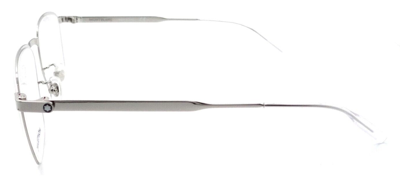 Montblanc Eyeglasses Frames MB0181O 002 52-20-145 Silver / Silver Made in Italy-889652346625-classypw.com-3